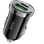Изображение Автомобильное ЗУ Hoco Z44 Black (6931474757241) USB-A + Type-C, PD 20W, QC3.0 Фото Автомобильное ЗУ Hoco Z44 Black (6931474757241) USB-A + Type-C, PD 20W, QC3.0