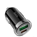 Изображение Автомобильное ЗУ Hoco Z44 Black (6931474757241) USB-A + Type-C, PD 20W, QC3.0 #1 Фото Автомобильное ЗУ Hoco Z44 Black (6931474757241) USB-A + Type-C, PD 20W, QC3.0 #1