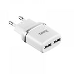 Фото Сетевое ЗУ Hoco C12 Smart dual White (6957531047773) , 2*USB-A, 2.4А + Cable micro-USB #1