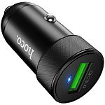 Фото Автомобильное ЗУ Hoco Z32 Black (6931474711540) USB-A, QC3.0, 18W, 3A