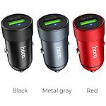 Фото Автомобильное ЗУ Hoco Z32 Black (6931474711540) USB-A, QC3.0, 18W, 3A #1