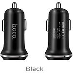Фото Автомобильное ЗУ Hoco Z1 dual Black (6957531035909) 2*USB-A, 2.1A #1