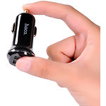 Фото Автомобильное ЗУ Hoco Z1 dual Black (6957531035909) 2*USB-A, 2.1A #2