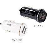 Фото Автомобильное ЗУ Hoco Z1 dual Black (6957531035909) 2*USB-A, 2.1A #3