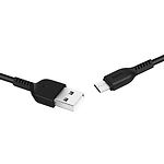 Фото Кабель HOCO X20 Black (6957531068822) USB/Micro-USB, 1м, 2.4A, PVC+TPE