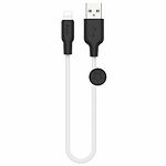 Изображение Кабель HOCO X21 Plus Black-White (6931474712349) USB/Lightning, 0.25м, 2.4A, silicone Фото Кабель HOCO X21 Plus Black-White (6931474712349) USB/Lightning, 0.25м, 2.4A, silicone