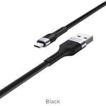 Изображение Кабель HOCO X34 Black (6931474707376) USB/Micro-USB, 1м, 2.4A, TPE+aluminum Фото Кабель HOCO X34 Black (6931474707376) USB/Micro-USB, 1м, 2.4A, TPE+aluminum
