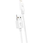Изображение Кабель HOCO X1 White (6957531032007) USB/Lightning, 1м, 2.4A, PVC Фото Кабель HOCO X1 White (6957531032007) USB/Lightning, 1м, 2.4A, PVC
