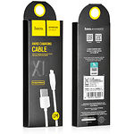 Изображение Кабель HOCO X1 White (6957531032007) USB/Lightning, 1м, 2.4A, PVC #2 Фото Кабель HOCO X1 White (6957531032007) USB/Lightning, 1м, 2.4A, PVC #2