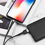 Изображение Кабель HOCO X34 Black (6931474707352) USB/Lightning, 1м, 2.4A, TPE+aluminum #1 Фото Кабель HOCO X34 Black (6931474707352) USB/Lightning, 1м, 2.4A, TPE+aluminum #1