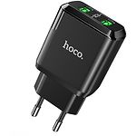 Фото Сетевое ЗУ Hoco N6 Charmer dual Black (6931474738950) , 2*USB-A, QC3, 18W