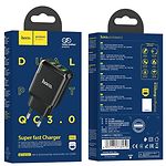 Фото Сетевое ЗУ Hoco N6 Charmer dual Black (6931474738950) , 2*USB-A, QC3, 18W #3