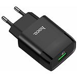 Изображение Сетевое ЗУ Hoco C72Q Glorious Black (6931474732507) ,1*USB-A, QC3.0,18W #2 Фото Сетевое ЗУ Hoco C72Q Glorious Black (6931474732507) ,1*USB-A, QC3.0,18W #2
