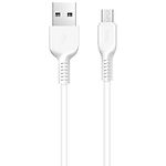 Фото Кабель HOCO X13 White (6957531061175) USB/Micro-USB, 1м, 2.4A, PVC