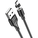 Изображение Кабель HOCO X52 Black (6931474735539) USB/Micro-USB, 1м, 2.4A, PVC, magnetic #2 Фото Кабель HOCO X52 Black (6931474735539) USB/Micro-USB, 1м, 2.4A, PVC, magnetic #2