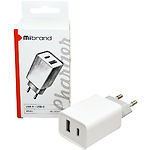 Фото Сетевое ЗУ Mibrand MI-206C White (MIWC/206CUCW) 2.1A, USB-A + USB-C #3