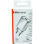 Фото Сетевое ЗУ Mibrand MI-206PRO (MIWC/206PROUB) USB-A, 4A, PD 20W, QC3.0 #1