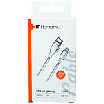 Фото Кабель Mibrand MI-98 White (MIDC/98LW) USB/Lightning, 1м, 120W, PVC Tube Cable #1