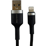 Изображение Кабель Mibrand MI-71 Black (MIDC/71LB) USB/Lightning, 1м, 2.4A, Metal Braided Cable Фото Кабель Mibrand MI-71 Black (MIDC/71LB) USB/Lightning, 1м, 2.4A, Metal Braided Cable