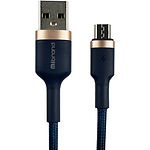Фото Кабель Mibrand MI-71 Navy Blue (MIDC/71MNB) USB/Micro-USB, 1м, 2.4A, Metal Braided Cable