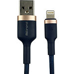 Кабель Mibrand MI-71 Navy Blue (MIDC/71LNB) USB/Lightning, 1м, 2.4A, Metal Braided Cable - фото