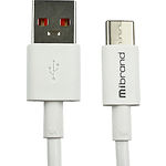 Кабель Mibrand MI-12 White USB/Type-C, 1м, 5A, High Current Charging Line - фото