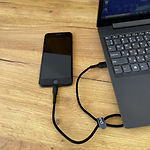 Фото Кабель Mibrand MI-32 Black (MIDC/3205LB) USB/Lightning, 0.5м, 2A, Nylon Charging Line #3