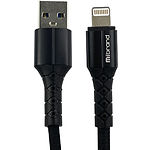 Фото Кабель Mibrand MI-32 Black (MIDC/322LB) USB/Lightning, 2м, 2A, Nylon Charging Line