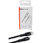 Фото Кабель Mibrand MI-32 Black (MIDC/3205MB) USB/Micro-USB, 0.5м, 2A, Nylon Charging Line #3