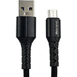 Фото Кабель Mibrand MI-32 Black (MIDC/322MB) USB/Micro-USB, 2м, 2A, Nylon Charging Line