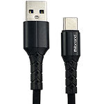 Кабель Mibrand MI-32 Black (MIDC/3205TB) USB/Type-C, 0.5м, 2A, Nylon Charging Line - фото