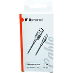 Фото Кабель Mibrand MI-13 Black-Grey (MIDC/13MBG) USB/Micro-USB, 1м, 2A, Feng World Charging Line #1