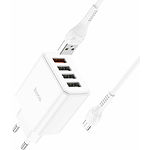 Изображение Сетевое ЗУ Hoco C102A Fuerza White (6931474777737) ,4*USB-A ,QC,28W + кабель micro-USB #1 Фото Сетевое ЗУ Hoco C102A Fuerza White (6931474777737) ,4*USB-A ,QC,28W + кабель micro-USB #1