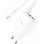 Изображение Сетевое ЗУ Hoco C102A Fuerza White (6931474777737) ,4*USB-A ,QC,28W + кабель micro-USB #2 Фото Сетевое ЗУ Hoco C102A Fuerza White (6931474777737) ,4*USB-A ,QC,28W + кабель micro-USB #2