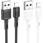 Изображение Кабель HOCO X83 Black (6931474770868) USB/Lightning, 1м, 2.4A, PVC #4 Фото Кабель HOCO X83 Black (6931474770868) USB/Lightning, 1м, 2.4A, PVC #4