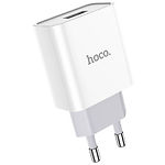 Изображение Сетевое ЗУ Hoco C81A Asombroso White (6931474727947) , 1*USB-A, 2.1A + Cable Lightning Фото Сетевое ЗУ Hoco C81A Asombroso White (6931474727947) , 1*USB-A, 2.1A + Cable Lightning