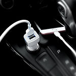 Изображение Автомобильное ЗУ Hoco Z23 dual White (6957531078005) 2*USB-A, 2.4A #4 Фото Автомобильное ЗУ Hoco Z23 dual White (6957531078005) 2*USB-A, 2.4A #4