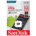 Изображение microSD XC 64Gb SanDisk Ultra Class 10 UHS-I U1 A1 (SDSQUAB-064G-GN6MN) без переходника #1 Фото microSD XC 64Gb SanDisk Ultra Class 10 UHS-I U1 A1 (SDSQUAB-064G-GN6MN) без переходника #1