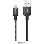 Изображение Кабель HOCO X14 Black (6957531062820) USB/Lightning, 1м, 2A, nylon+aluminum Фото Кабель HOCO X14 Black (6957531062820) USB/Lightning, 1м, 2A, nylon+aluminum