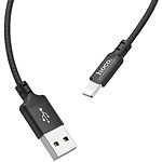 Изображение Кабель HOCO X14 Black (6957531062820) USB/Lightning, 1м, 2A, nylon+aluminum #1 Фото Кабель HOCO X14 Black (6957531062820) USB/Lightning, 1м, 2A, nylon+aluminum #1