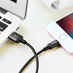 Изображение Кабель HOCO X14 Black (6957531062820) USB/Lightning, 1м, 2A, nylon+aluminum #7 Фото Кабель HOCO X14 Black (6957531062820) USB/Lightning, 1м, 2A, nylon+aluminum #7