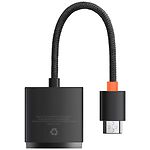 Фото Переходник Baseus WKQX010001 Lite Black HDMI папа (сигнал) в VGA мама (устройство) #1