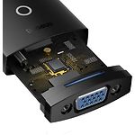 Фото Переходник Baseus WKQX010001 Lite Black HDMI папа (сигнал) в VGA мама (устройство) #2