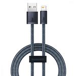 Изображение Кабель Baseus CALD000416 Dynamic Series Fast Charging Data Cable USB/Lightning 1м, Grey, 2.4A Фото Кабель Baseus CALD000416 Dynamic Series Fast Charging Data Cable USB/Lightning 1м, Grey, 2.4A