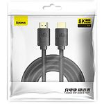 Изображение Кабель Baseus WKGQ000001 High Definition 8K, 1м, Black, Zinc alloy, HDMI to HDMI v2.1 #2 Фото Кабель Baseus WKGQ000001 High Definition 8K, 1м, Black, Zinc alloy, HDMI to HDMI v2.1 #2