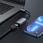 Изображение Переходник HOCO UA20 Metal Gray (6931474770264) USB Type-C --> HDMI #5 Фото Переходник HOCO UA20 Metal Gray (6931474770264) USB Type-C --> HDMI #5