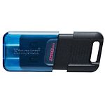 Изображение USB Flash 256GB KINGSTON DataTraveler 80M USB Type-C 3.2 Black/Blue (DT80M/256GB) W200/R60 Mb/s Фото USB Flash 256GB KINGSTON DataTraveler 80M USB Type-C 3.2 Black/Blue (DT80M/256GB) W200/R60 Mb/s
