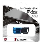 Изображение USB Flash 256GB KINGSTON DataTraveler 80M USB Type-C 3.2 Black/Blue (DT80M/256GB) W200/R60 Mb/s #2 Фото USB Flash 256GB KINGSTON DataTraveler 80M USB Type-C 3.2 Black/Blue (DT80M/256GB) W200/R60 Mb/s #2