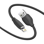 Изображение Кабель Baseus CAGD000101 Jelly Liquid Silica Gel Fast Charging & Data USB/Lightning, 2м Black,2.4A #1 Фото Кабель Baseus CAGD000101 Jelly Liquid Silica Gel Fast Charging & Data USB/Lightning, 2м Black,2.4A #1
