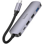 Изображение Концентратор HUB USB 3.1 HOCO HB27 (6931474769329) Type-C --> HDMI + 2*USB2.0 + USB3.0 + PD Type-C #1 Фото Концентратор HUB USB 3.1 HOCO HB27 (6931474769329) Type-C --> HDMI + 2*USB2.0 + USB3.0 + PD Type-C #1
